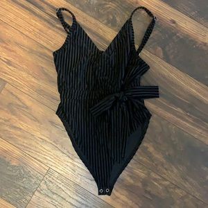 Black Velvet Bodysuit